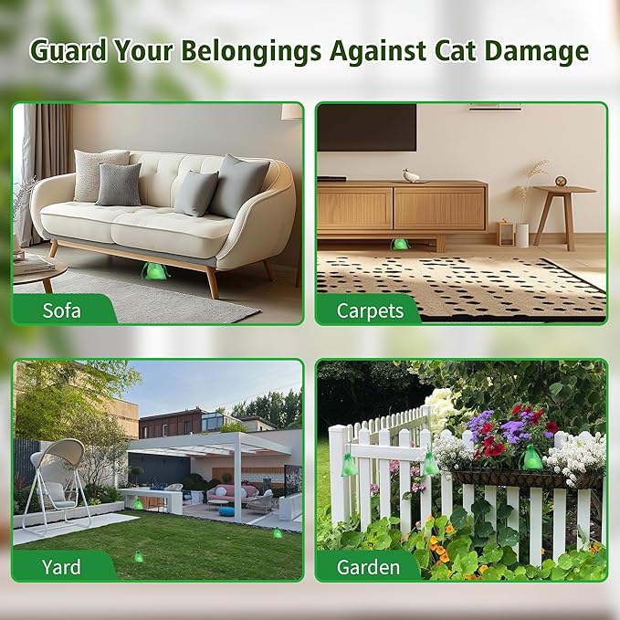 12 Pack Cat Deterrent Outdoor Indoor, Natural Deterrent for Yard, Keep Cat Away