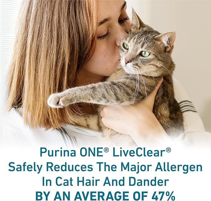 Purina ONE LiveClear Allergen-Reducing Cat Food Dry Formula with Real Chicken As The Number One Ingredient - 3 lb. Bag