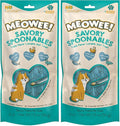 Savory Spoonables with Real Tuna, Chicken & Duck, 4 Count Tube, Triple Flavor Squeezable Lickable Wet Treats for Cats with Built-in Spoon for Less Mess (Pack of 2)