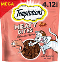 Temptations Meaty Bites Savory and Soft Cat Treats, Salmon Flavor, 4.12 oz. Pouch