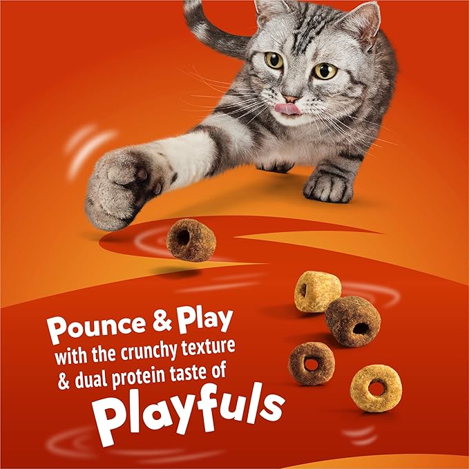 Purina Friskies Playfuls With Chicken and Liver Flavor Cat Treats - (Pack of 6) 6 oz. Pouches