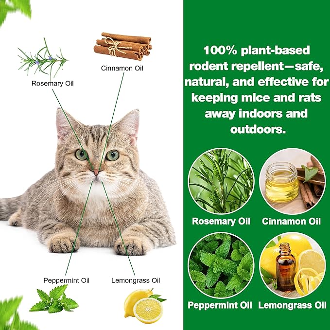 36 Pack Cat Repellent - Natural & Safe Cat Deterrent for Indoor and Outdoor Use, Protects Furniture, Plants & Garden, Non-Toxic, Pet & Plant Friendly, Long-Lasting Formula