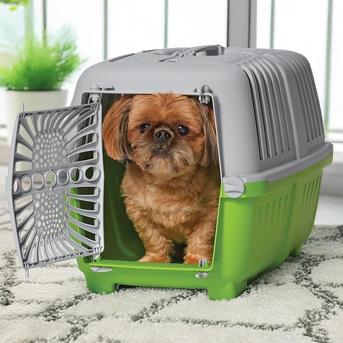 MidWest Spree Travel Pet Carrier | Hard-Sided Pet Kennel Ideal for "XS" Dog Breeds, Small Cats & Small Animals | Dog Carrier Measures 22.3L x 14.2 W x 15H - Inches| Great for Short Trips to the Vet