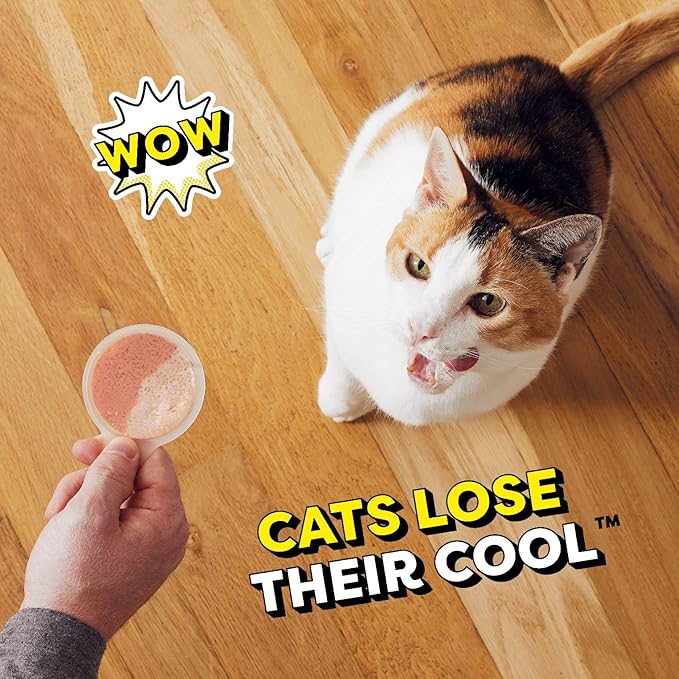 Temptations Lickable Spoons, Soft Lickable Cat Treats, Adult Wet Cat Treats, Variety Pack, 24 Spoons