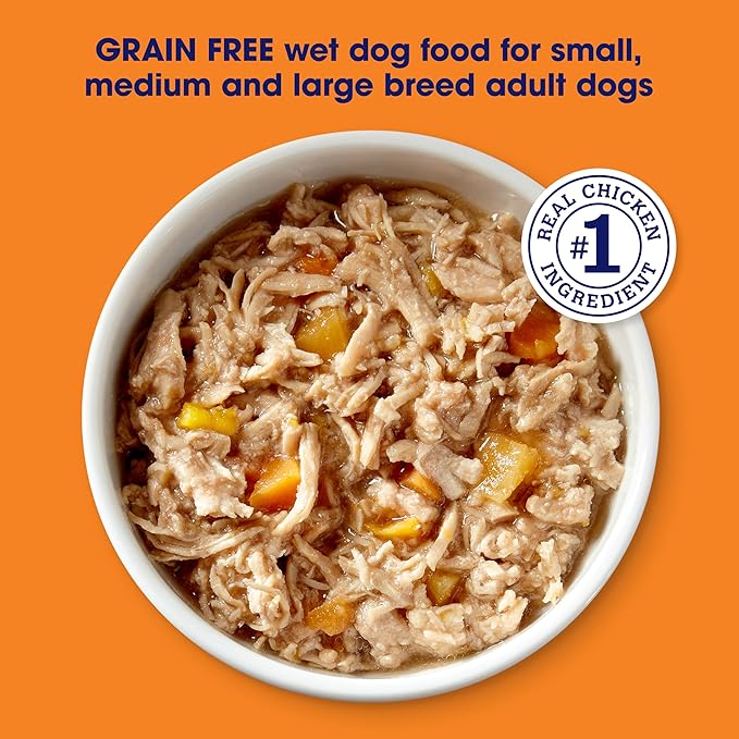 Nature's Recipe Grain Free Chicken Recipe in Savory Broth Wet Dog Food, 2.75 oz. Cup, 12 Count