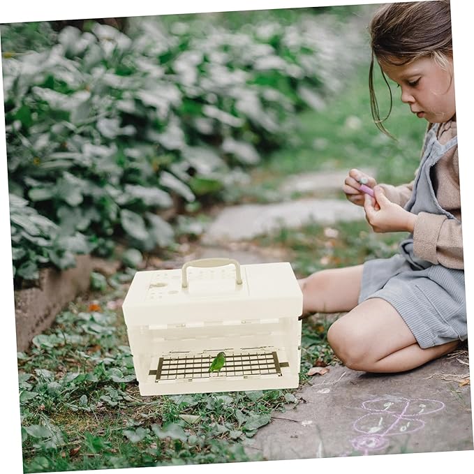 Yardwe Bird Carrier Travel Cage for Small Birds Lightweight Portable Design with Comfortable Handle for Parrots and Other Small Pets Breathable and Spacious Travel