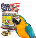 ABBA 3500 Wholesome Parrot Food, Seed Mix, Nuts, Fruits, Veggies, Vitamins - 5 lbs