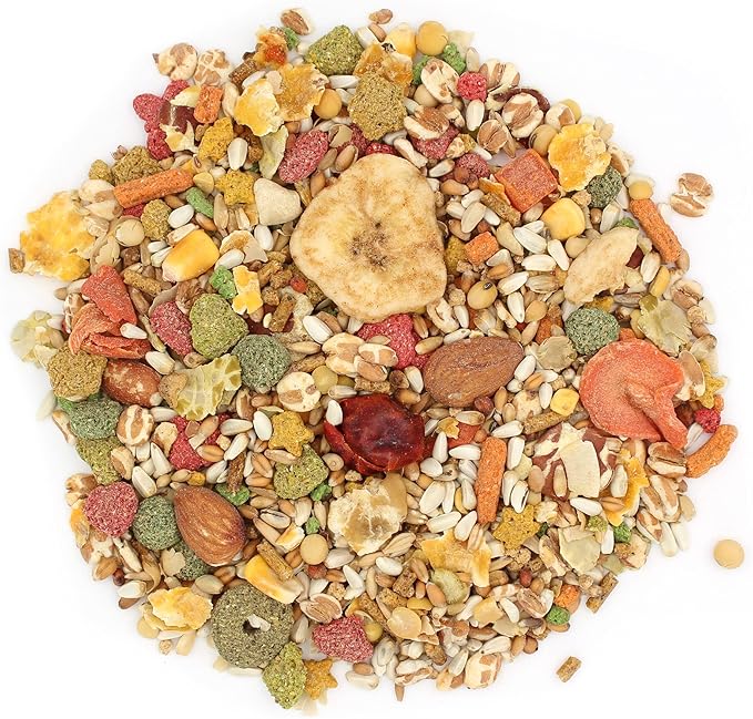 Vitakraft VitaSmart Conure Small Parrot Food 4 Pound Bag Premium Bird Food Mix with Real Vegetables Fruits Grains and Seeds Provides Wholesome Daily Nutrition and Variety for Conures & Small Parrots