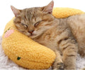 Pillow for Cat, Small Moon Pillow for Kitty, Ultra Soft Cat Pillow Sleeping Improve, 10x6x2 Inch, Machine Washable, Quick-Drying, for Cats & Small Dogs (Yellow)