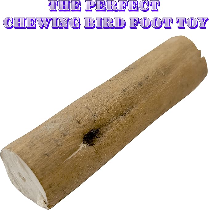 by M&M 5496 Natural Sola Skin Log Pk2 - Handmade Natural Sola Wood Bird Foot Toys, Lightweight, Easy for Beaks and Feet to Shred, Delightful of Pet Birds