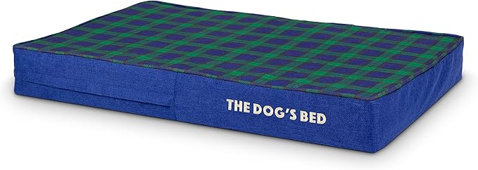 The Dog’s Bed Orthopedic Memory Foam Dog Bed Mattress, Oxford Fabric, Black Watch Tartan, Medium, 4 Inch