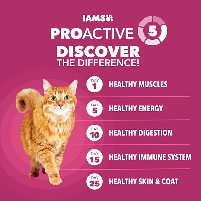 IAMS Proactive Health Dry Cat Food, Urinary Tract Health, Adult Cat Food Dry Recipe with Chicken, 7 lb. Bag
