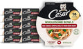 Cesar Wholesome Bowls Adult Wet Dog Food, Beef, Chicken, Carrots, Barley & Green Beans Recipe, Wet Food for Dogs, 3 oz., 10 Count