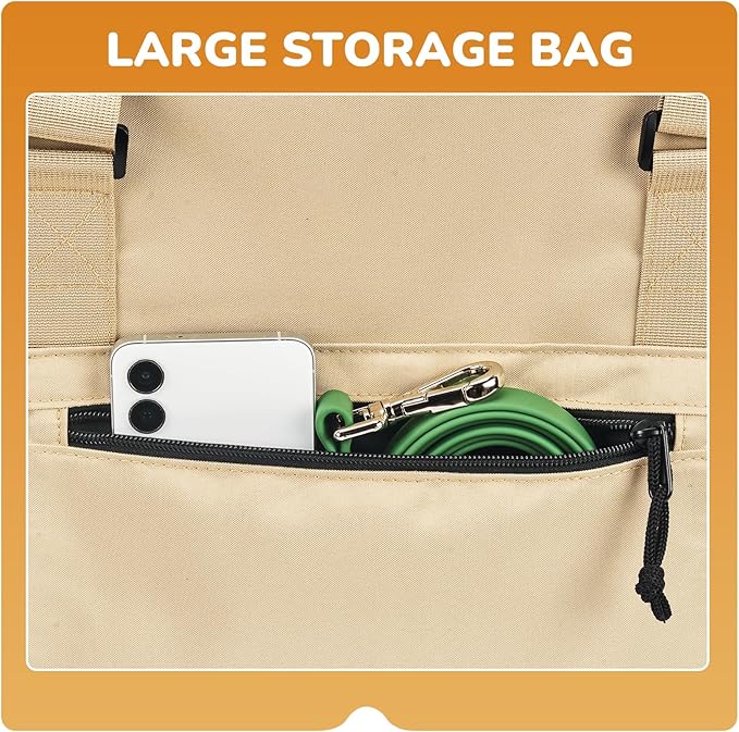 Upgraded Dog Purse Carrier for Small Dogs, Versatile Pet Bag with a Big Pocket, Breathable Mesh & Comfortable Strap, Pet Purse Carrier for Regular Outings, Travel, and Vet Visits (up to 9lbs)