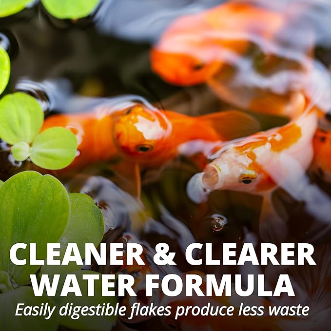 Tetra Pond Flakes Complete Nutrition for Smaller Pond Fish, Goldfish and Koi Fish, 2.2 Pounds