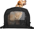 Motorcycle Dog Carrier Capsule XL - Heavy Duty Pet Travel Bag for Large Breeds up to 80 lbs - Universal Fit for Sissy Bar, Luggage Rack - Secure, All-Weather Ventilation, Car & Motorbike Use