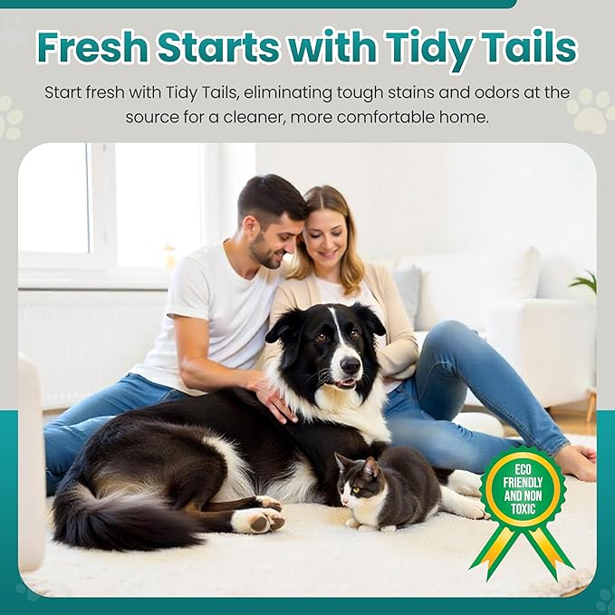 Pet Stain & Odor Remover – Enzyme Cleaner for Carpet, Rugs & Furniture – Eliminates Dog & Cat Pee Odors – 32oz Citrus Spray – Safe for Pets & Kids, Made in USA