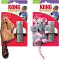 KONG Refillables Catnip Toys, Assorted 2-Pack – Plush Cat Toys with Refillable Catnip Pouch & Premium North American Catnip (Beaver and Rat)