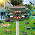 Ultrasonic Animal Repeller,Solar Pest Animal Repellent Outdoor,Cat Repellent Outdoor,Dog Repellent with Motion Sensor & Flashing Light,Deer Repellent Devices for Repelling Cat,Rabbit,Deer,Fox