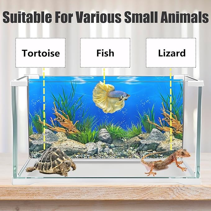 Aquarium Background Poster Water Plants 3D Coral Fish Tank Background Picture Double Sides Fish Tank Stickers 10 20 Gallon Tank 12"x 25"
