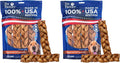 Pet Factory 7in Braided Beefhide Dog Chew Sticks with Peanut Butter Flavor - 100% USA Made Rawhide Chews for Medium Dogs, Long Lasting Dental Health, 7 inches (), 6 Count (Pack of 2)