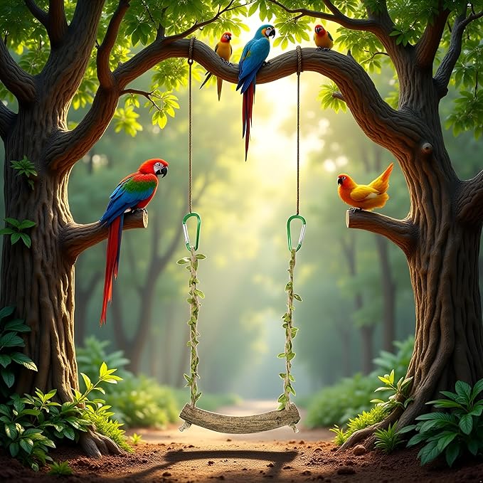 Chicken Swing Chicken Toy Perch Chicken Stand Bird Chew Toy for Birds Parrots Training Stand Holder Bird Toy Chickens and Parrots Bird Swings Birdcage Accessories