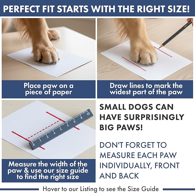 Spark Paws Dog Shoes, Waterproof Dog Boots for Medium to Large Dogs, Non Slip, Breathable Dog Booties and Paw Protectors - 4PCS Doggie Hiking Boots with Reflective Straps, Blue Camo, Size 3