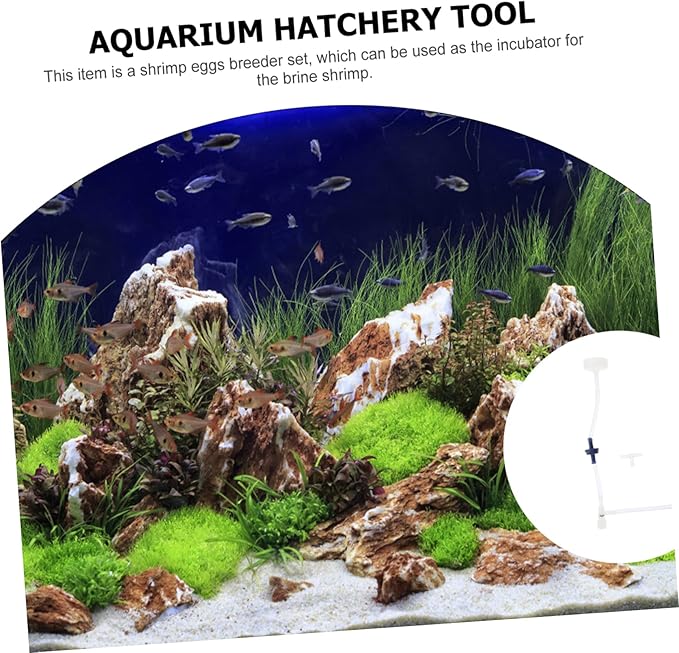 Generic 2 Sets Shrimp Hatchery DIY Kits with Soda Bottle Accessories Brine Shrimp Egg Incubator Tool for Aquarium Fish Tank Air Flow Control Valve Easy to Install and Clean