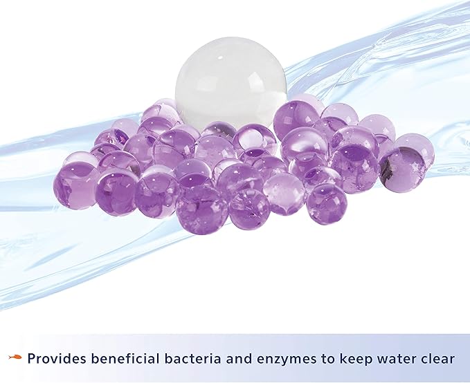 Aqueon Pure Betta Beads, Purple (Pack of 2)