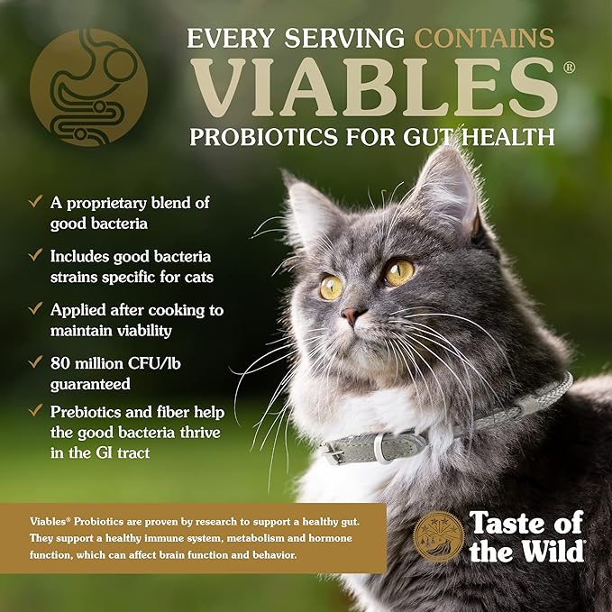 Taste Of The Wild Rocky Mountain Grain-Free Dry Cat Food With Roasted Venison & Smoke-Flavored Salmon 5lb (Pack of 1)