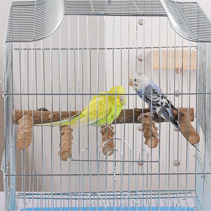 IBWell 2 Pack Bird Ladder for Cage Bird Stands for Parrots Parakeet Perches Cockatiel Perch Natural Bird Perches Budgie Perch