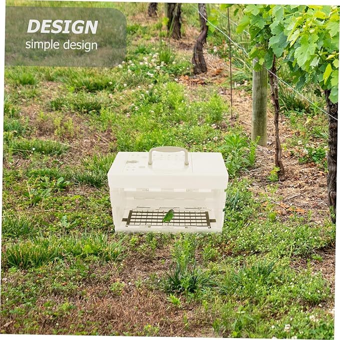 HEMOTON Bird Carrier Portable Travel Cage for Small Birds Lightweight Design for Parrots Finches Outdoor Use Circulation Compact