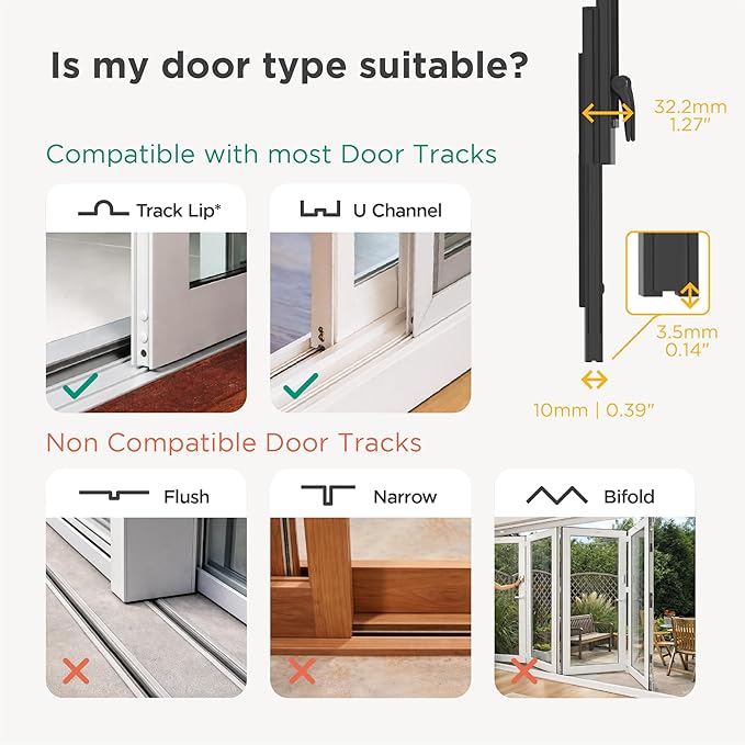 Hakuna Pets V2 Patio Pet Door Screen Insert Panel for Sliding Doors, Fits Door Track Min Ht 62.99" to Max Ht 84.25",UV Resistant Mesh, Locking Magnetic Dog Door, Easy Install and Removal,Large,Silver