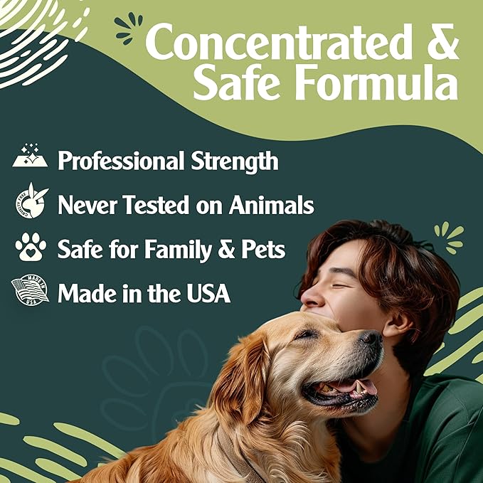 Urine Destroyer Enzyme Cleaner Spray | Cat & Dog Urine Stain and Odor Eliminator | Enzymatic Carpet Cleaner for Pets | Cat Pee Enzyme Cleaner (24oz)