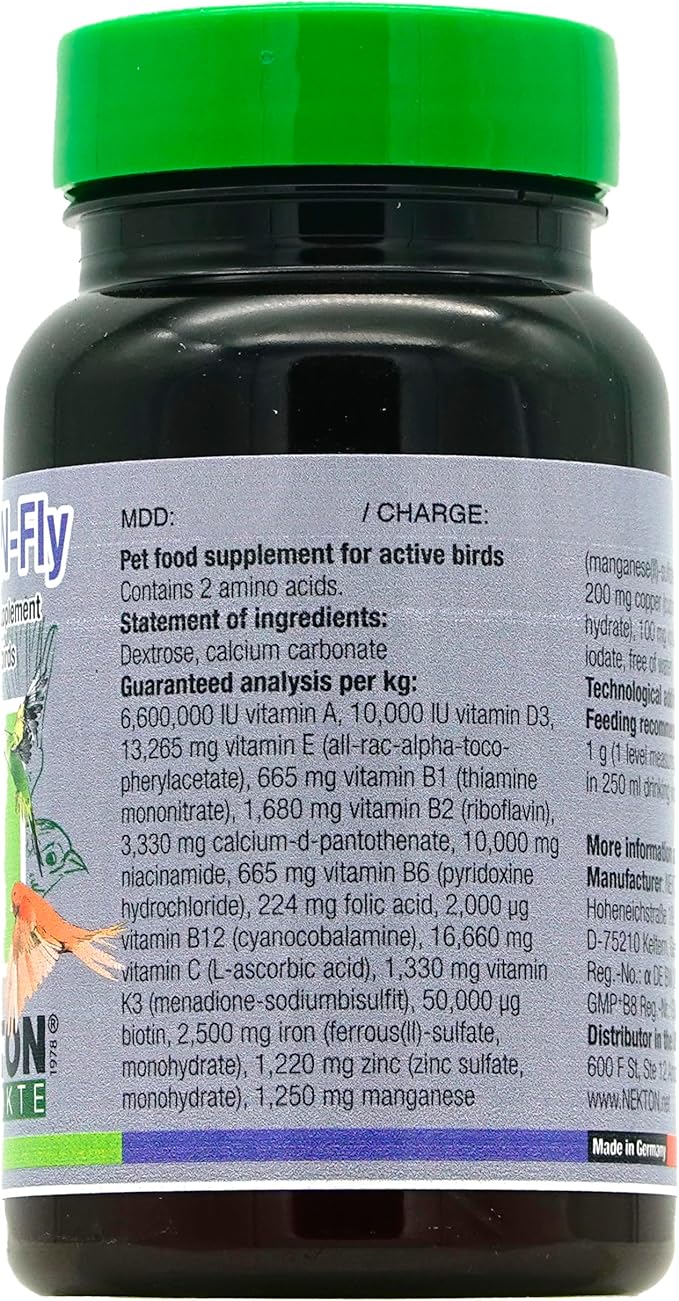 Nekton-Fly Supplement for Active Birds 75g, (2.65oz)