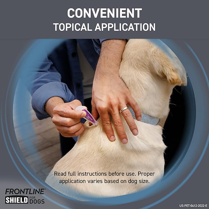 FRONTLINE Shield Flea & Tick Treatment for X-Large Dogs 81-120 lbs. Count of 6