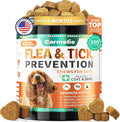 Flea and Tick Prevention for Dogs - 200 Chews Natural Dog Flea and Tick Support, Oral Flea Supplement for All Dogs, Supports Healthy Skin & Coat, Puppy Flea Protection - Chicken Flavor