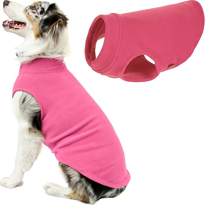 Gooby - Stretch Fleece Vest, Pullover Fleece Vest Jacket Sweater for Dogs, Pink, 3X-Large