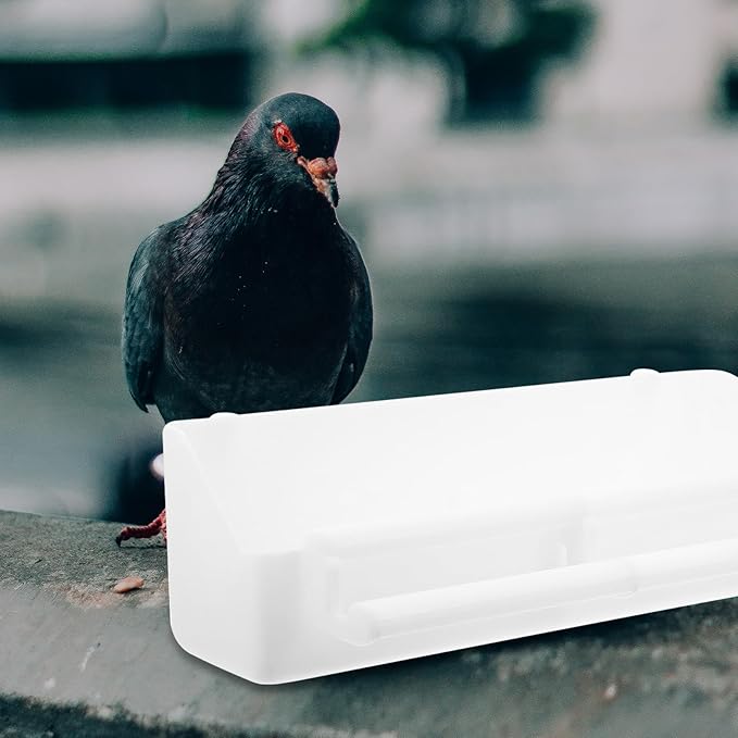 PRETYZOOM Wear-Resistant Plastic Automatic Bird Feeder with Perch 4pcs Set Multi-Function Pigeon and Parrot Cage Feeder Household Bird Watering Supply