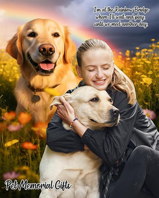 Dog Memorial Gifts for Loss of Dog, Pet Memorial Gift for Dogs, Bracelet for Women Men Who Loss of Beloved Dogs Cat Furry Friend
