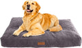 Modern Threads Ultra Plush Orthopedic Memory Foam Pillow Bed for Large Dogs with Supportive Filling and Stylish Textured Design, Charcoal, (48" L x 36" W x 6" Th)