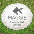 Personalized Goldfish Memorial Stone, Pet Grave Marker Goldfish, Goldfish Headstone, Goldfish Tombstone, Goldfish Gravestone, Goldfish Memorial Gifts