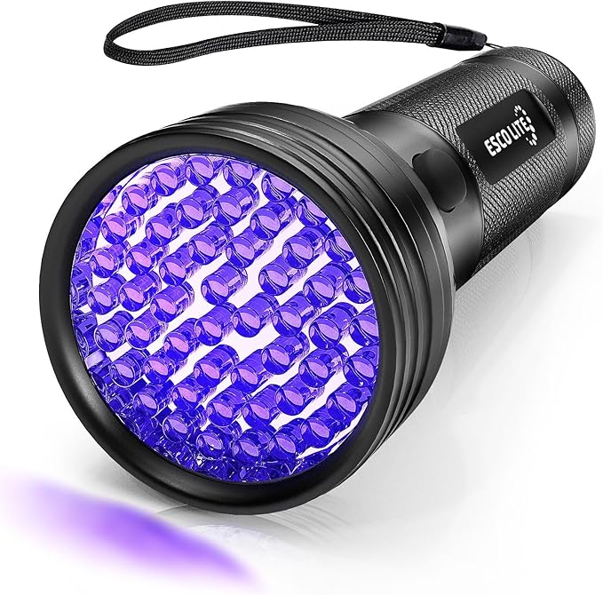 ESCO LITE Escolite UV Flashlight Black Light 100 LED& 51 LED Blacklights for Pet Urine