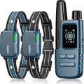 Jugbow Shock Collar for 2 Dogs - 4200FT Dog Training Collar with Remote IPX7 Waterproof Electric Collar with 4 Training Modes, Security Lock E-Collar for Large Medium Small Breeds(Teal Blue)