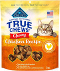 Blue Buffalo True Chews Natural Chewy Cat Treats, Made in the USA, Chicken Recipe, 3-oz Resealable Bag