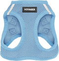 Best Pet Supplies Voyager Step-in Air Harness - All Weather Mesh, Reflective, No Pull Harness for Dogs, Cats - Secure with Hook & Loop Fastener, Buckle, Double D-Rings - Baby Blue, XXXS