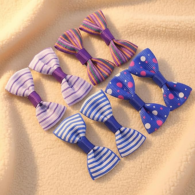 Dog Hair Bows 2 inches Small Puppy Bowknot Clips for Pet Grooming Accessories Doggy 100Pcs (50 Pairs)