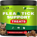 Flea and Tick Prevention Chewable Pills for Dogs and Cats - Revolution Oral Flea Treatment for Pets - Pest Control & Natural Defense - Chewables Small Tablets Made in USA (Salmon (for Cats))