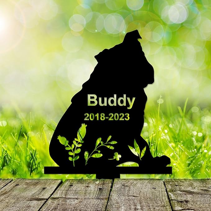 Personalized Dog Memorial Stake, Dog Grave Marker, in Memorial of Dog, Dog Loss Gift, Dog Name Sign Pet Sympathy Gift
