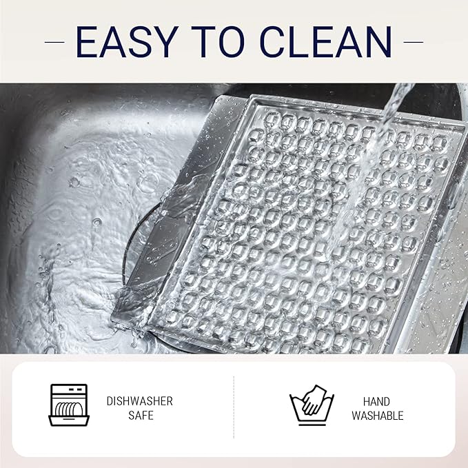 PEGGY11 Durable Stainless Steel Lick Pad for Cats & Dogs | Strong Suction Cups | Anxiety Relief & Slow Feeder | Dishwasher Safe - Two Pack